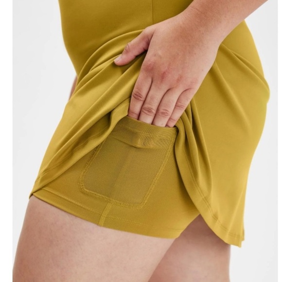 Girlfriend Collective Saturn Naomi Workout Dress Romper Skort - Picture 5 of 13